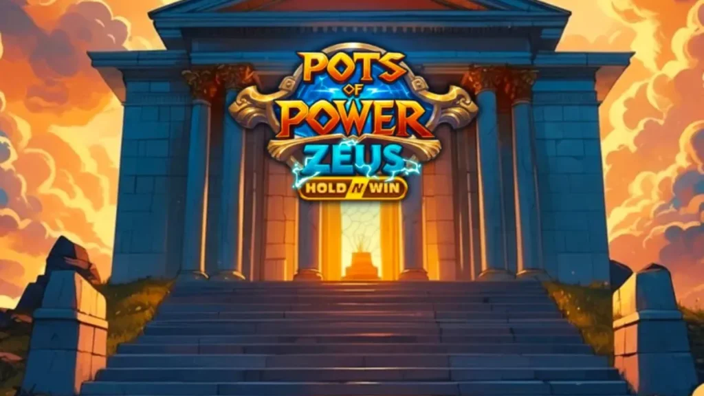 Pots of Power: Zeus slot machine interface featuring Greek mythology theme